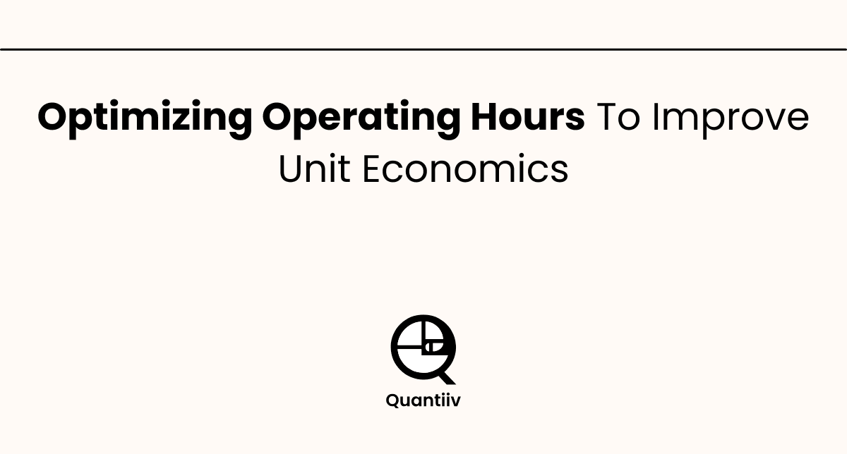 Restaurant operating hours analysis